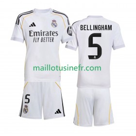 Maillot de Foot Real Madrid Jude Bellingham 5 Domicile 2025-26 - Enfant